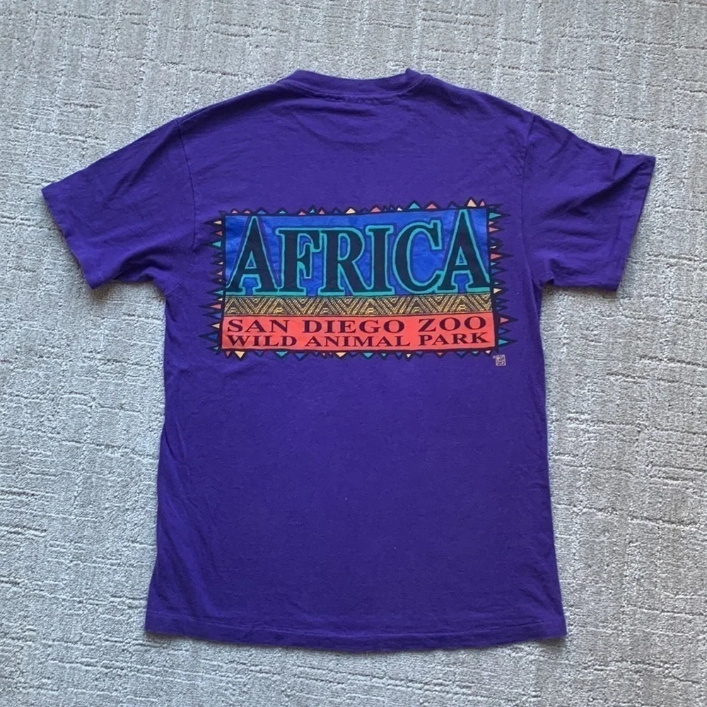 Vintage single stitch San Diego Zoo Safari Graphic Tee Made in USA Unisex M